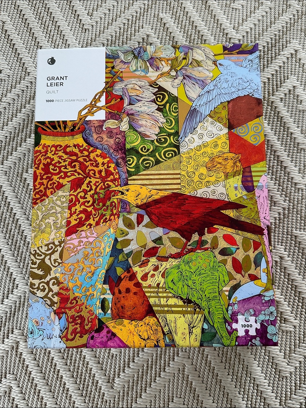 Pomegranate- Quilt by Grant Leier 1000 Piece Puzzle
